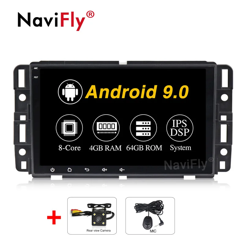 " ips DSP Android 9,0 8 ядерный Автомобильный gps навигация для GMC Yukon Sierra Tahoe Acadia Suburban Chevrolet Enclave Автомобильный dvd Радио gmc - Цвет: 8Core Camera