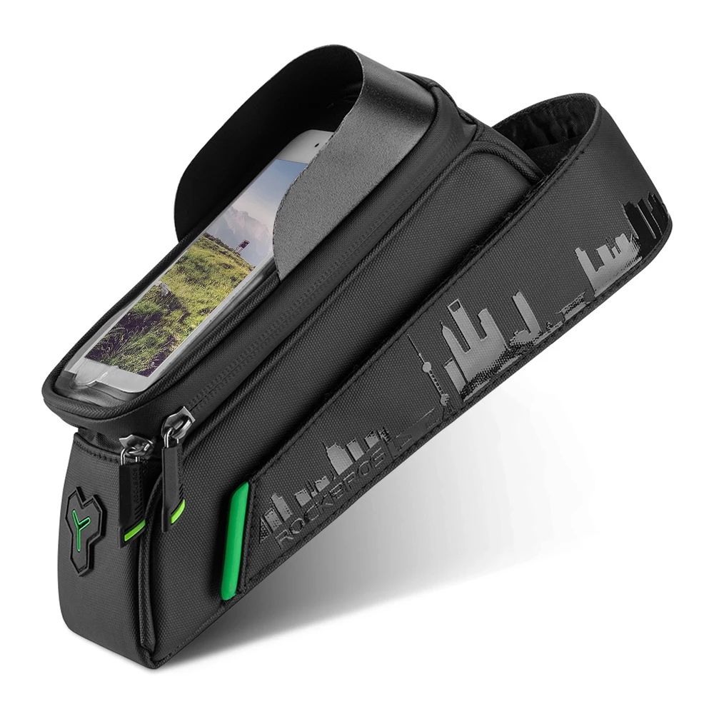 Cycling Touch-screen Bike Top Tube Bag Bike Bicycle Front Frame Bag Phone Pouch Cell Mobile Phone Bike Storage Case