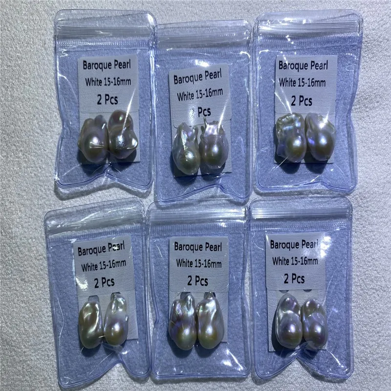 free shipping Fashion 3A Big size natural pearl 15mm-16mm irregular shape Baroque Pearl For making different jewelry