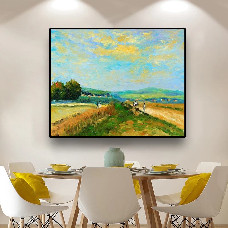 Холст живопись маслом сезон сбора урожая занятый фермер Настенный декор
