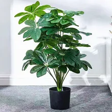 

68-56CM Artificial Banyan Tree Branch Green Plastic Plants Indoor And Outdoor Beautification Hotel Office Balcony Home Decoratio