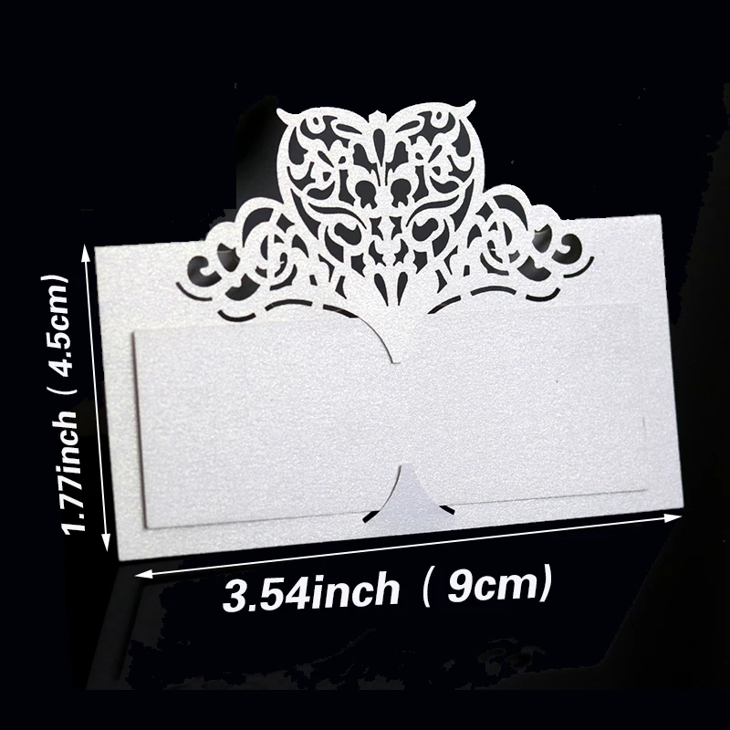 Love Heart Table Name Place Cards for Wedding Birthday Party 50/100Pcs