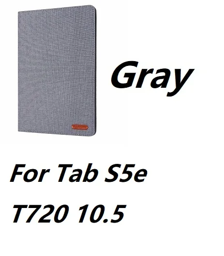 Чехол из искусственной кожи для samsung Galaxy Tab S6 10,5 T860 Tab A 10,1 SM T510 S5E 10,5 T720 - Цвет: For T720 Gray