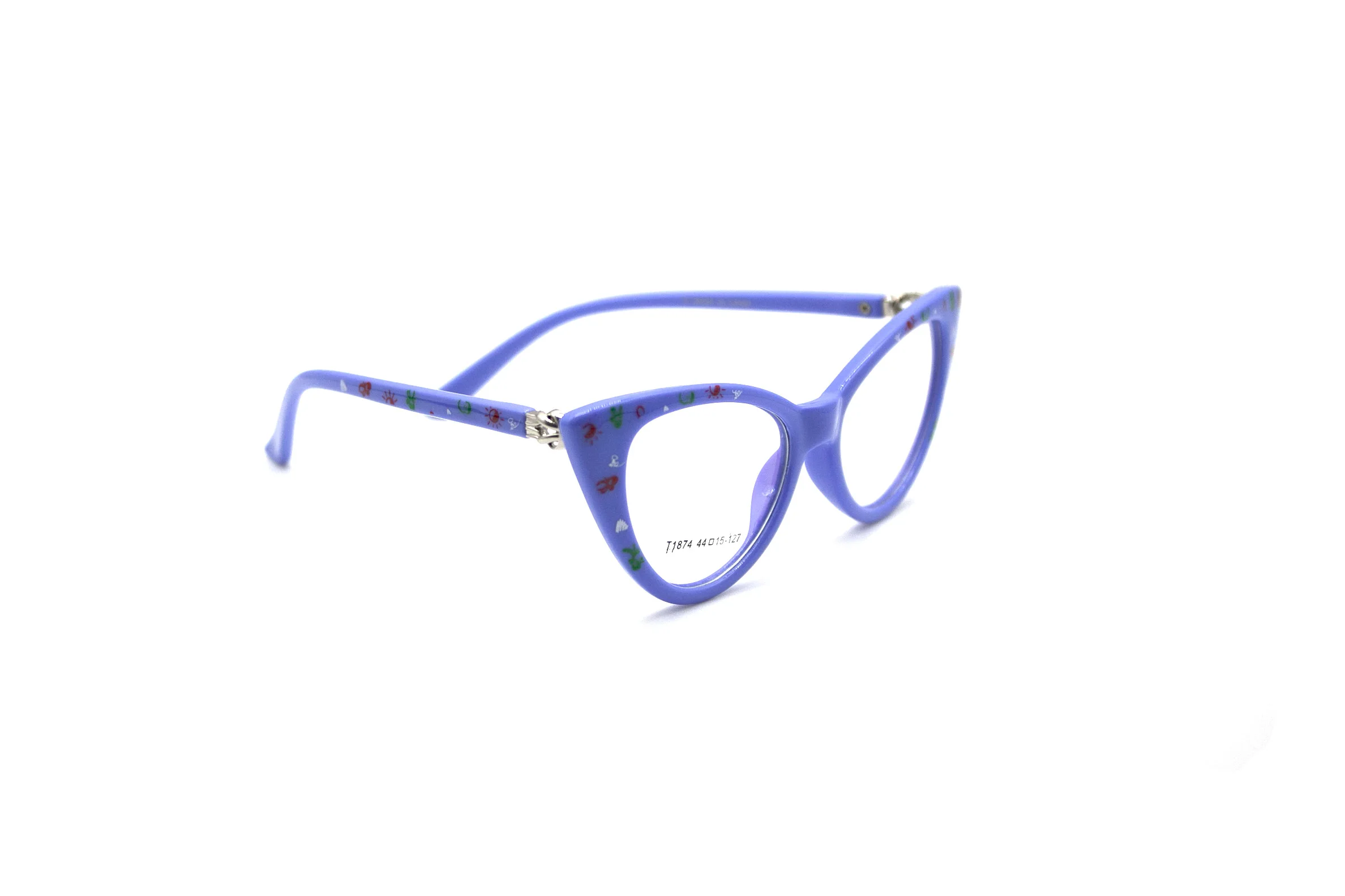 Light Blue LuckTime милые детские очки Рамка кошачьи глаза дети Близорукость очки Рамка счастливое время Дети рецепт оправы для очков#1874 - Цвет оправы: Light Blue