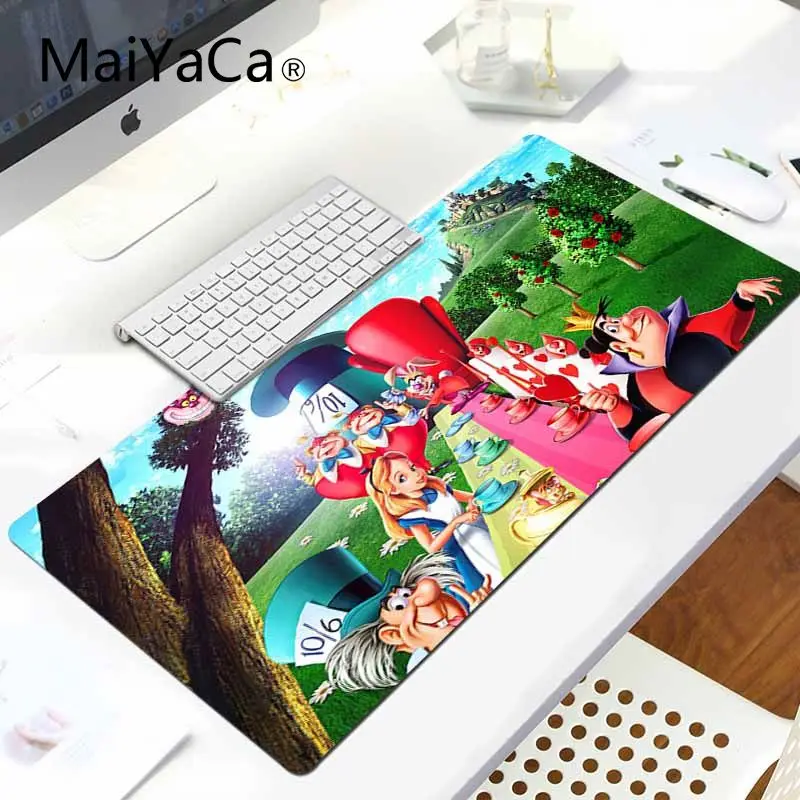 LockEdge 30x80cm MaiYaCa моя любимая Алиса в стране чудес, игровая клавиатура, коврики для мыши, игровой коврик для ноутбука - Цвет: LockEdge 30x80cm