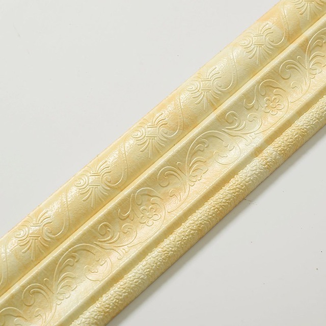 Waist Skirting Line Self Adhered Stereo Wall Sticking 3D Foam Edge Banding Frame Waterproof Anti-collision Background Wall
