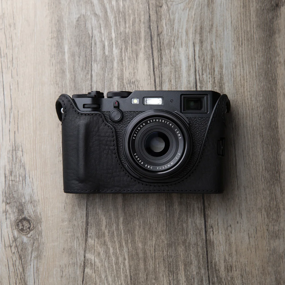 Чехол ручной работы из натуральной кожи для фотоаппарата FujiFilm X100F Fuji x100f