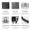 ROCKBROS Bicycle Helmet Men EPS Integrally-molded Breathable Cycling Helmet Men Women Goggles Lens Aero MTB Road Bike Helmet 3