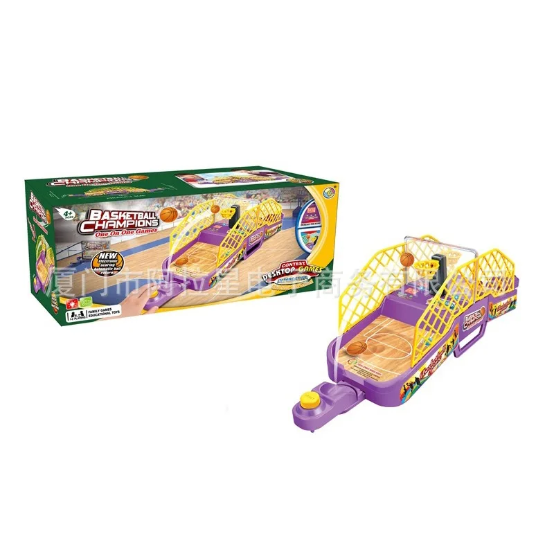 

Double Basketball Machine Desktop Athletic Game Shooting Game Children'S Educational Interactive Toys with Music 035824