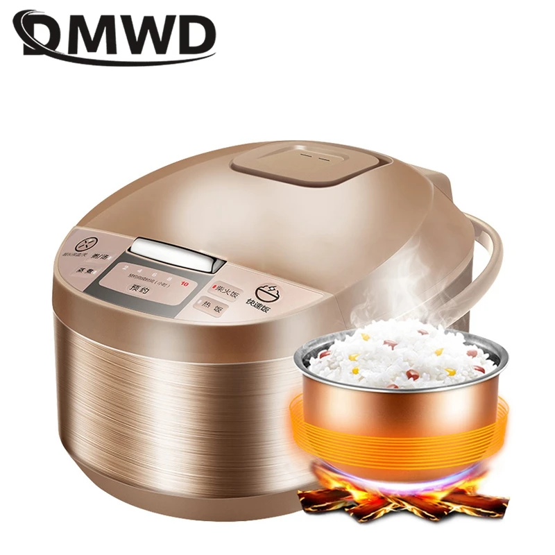 DMWD 5L большой Ёмкость умный дом Электрический рисоварка мультиварка контейнер с