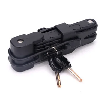

Bicycle lock six section folding key lock MTB anti-theft motorcycle electric bicycle chain lock anti-theft safety lock