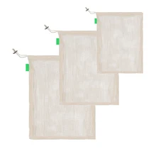 Разлагаемый органический сетчатый мешок из хлопка повторно используется для покупок экологический овощи и фруктовый хлеб мешки HFing