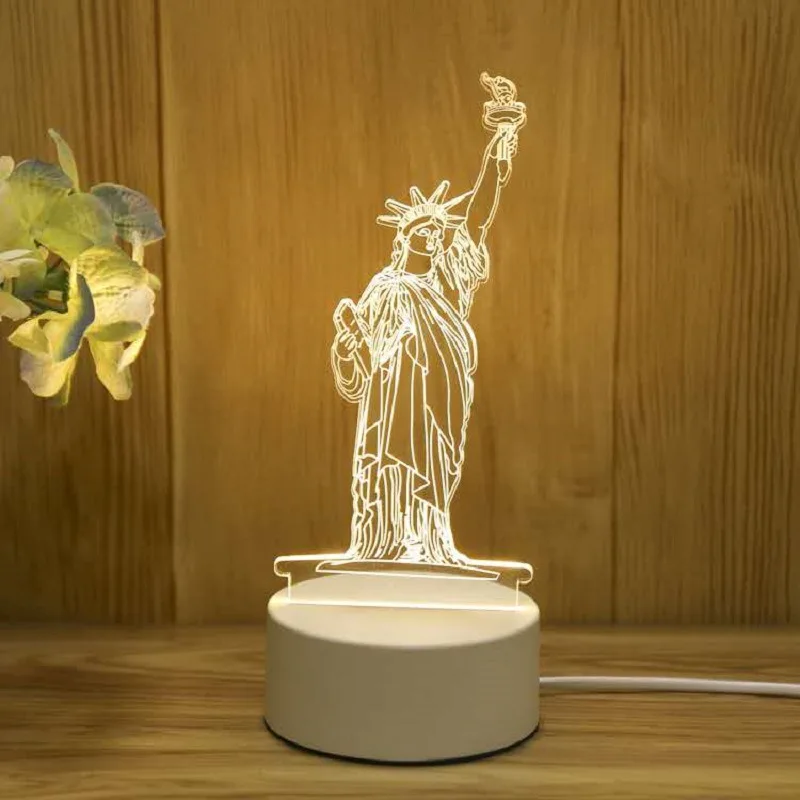 Новинка 2019 ночной 3D светильник креативный акриловый подарочные лампы украшения