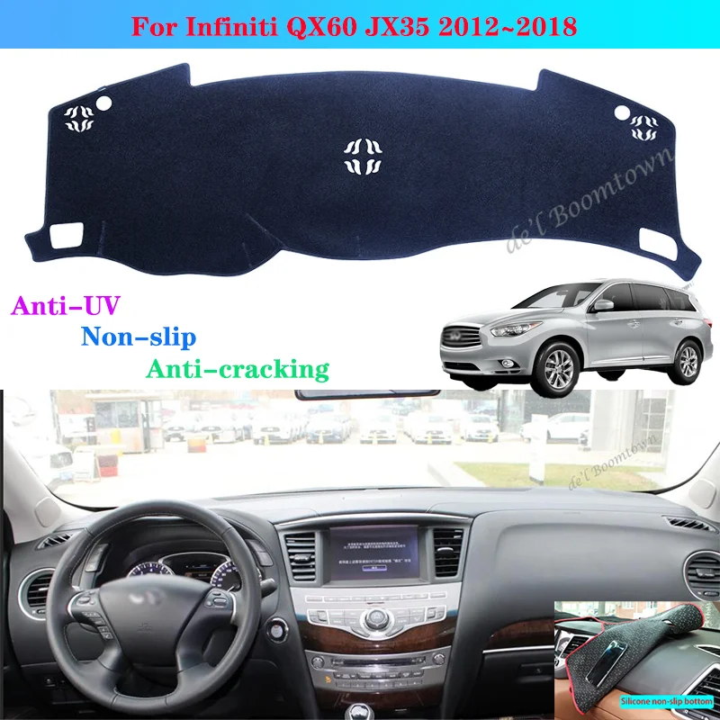 Автомобильный нескользящий чехол для приборной панели Infiniti QX60 JX35 2012 ~ 2018 QX |