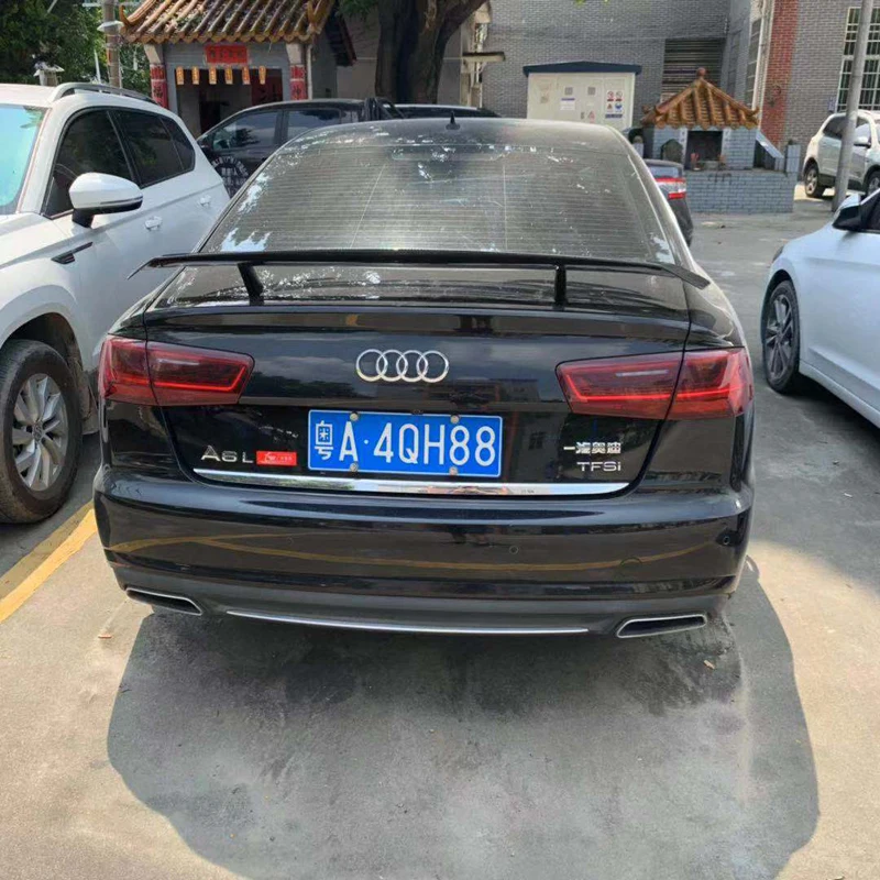 C7 A6 спойлер GT стиль спойлер из углеволокна задний багажник крыло для Audi A6 C7/4G 2012-UP подходит 4-двери только для седана