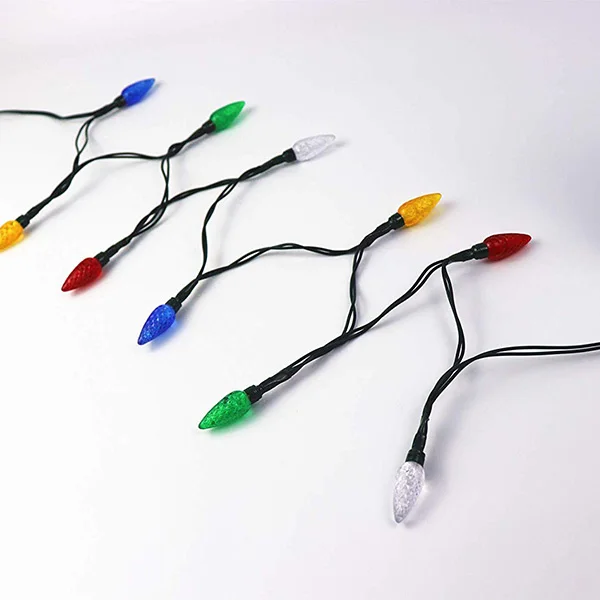 Рождественский светодиодный кабель для смартфона USB зарядный (со светодиодным