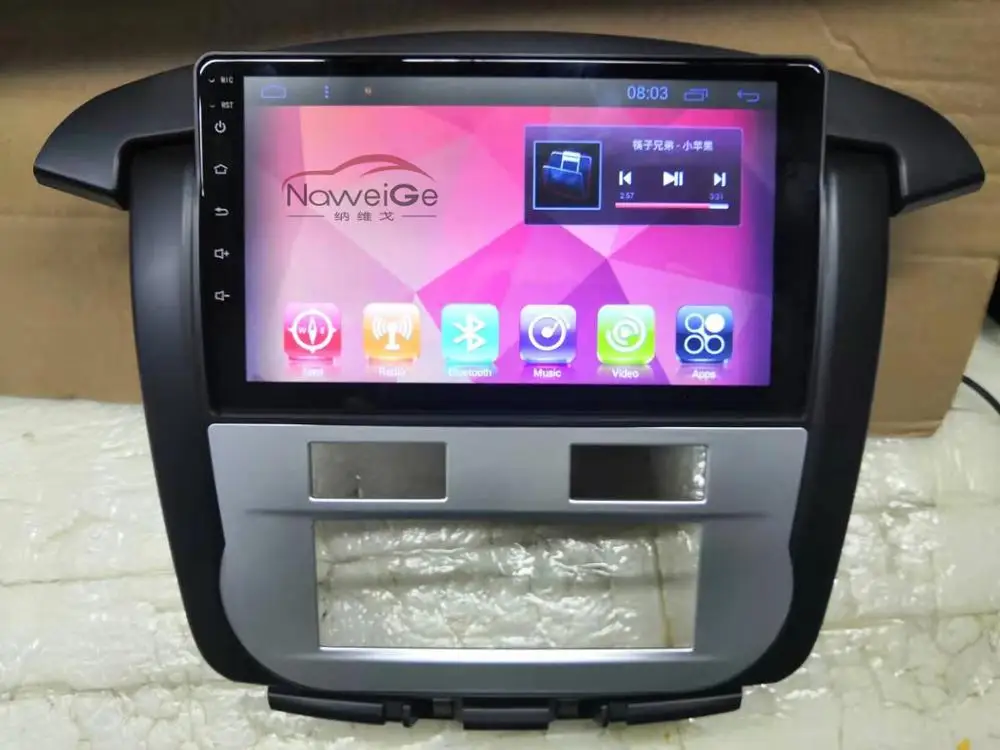 NaweiGe 9 дюймов Android Сенсорный автомобильный dvd-плеер с экраном для Toyota Innova 2007- Автомобильный DVD мультимедиа для Toyota Innova аудио радио