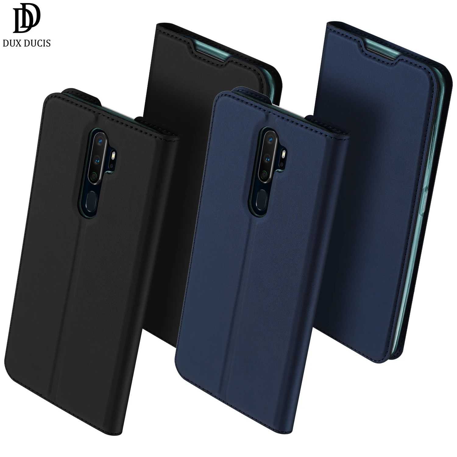Чехол-книжка для OPPO A9 и A5 с отделением для карт, чехол-кошелек с подставкой из искусственной кожи, Мягкий бампер из ТПУ, защитный чехол для мобильного телефона