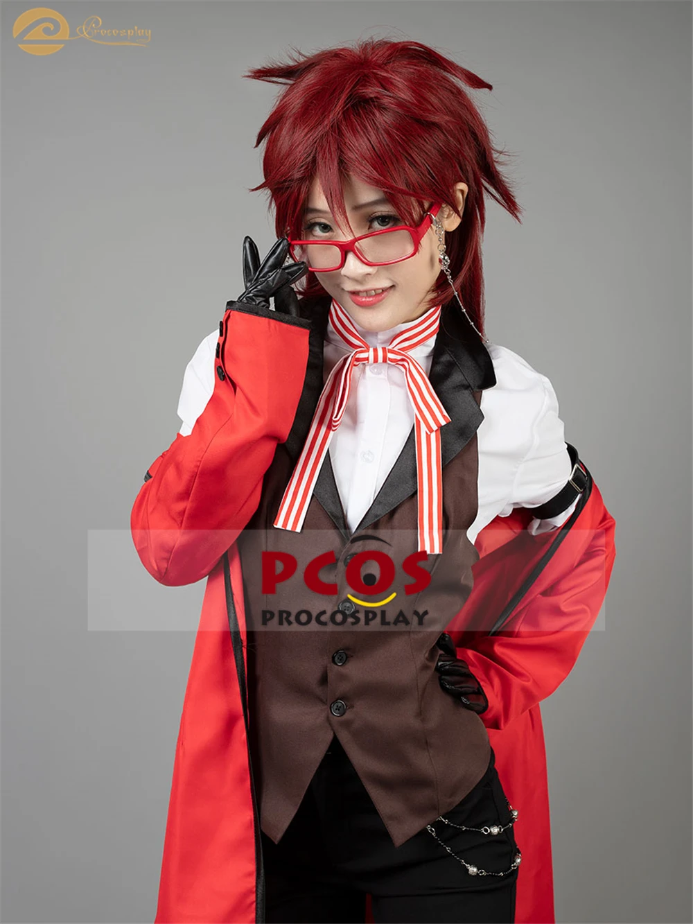 Procosplay,, без обуви, брюк и очков, Черный дворецкий, Grell Sutcliff, наряды, костюм для косплея, mp003219
