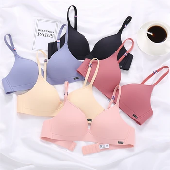 

Sexy Deep U Cup Bras For Women Push Up Lingerie Seamless Bra Wire Free Bralette Backless Plunge Intimates Female Underwear