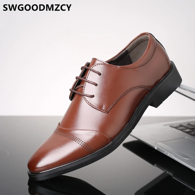 Mens brown suit shoes Clearance