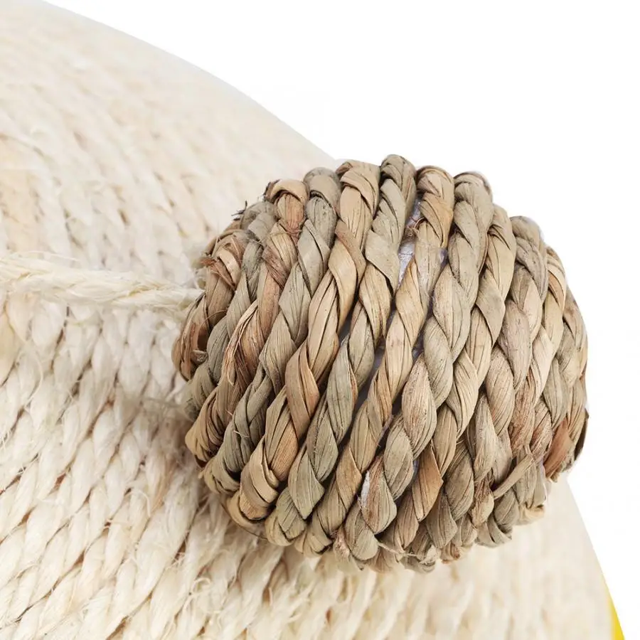 Lovely Cat Scratch Board with Sisal Hanging Ball Semi-Circular Pet Cats Climbing Grinding Claw Toy