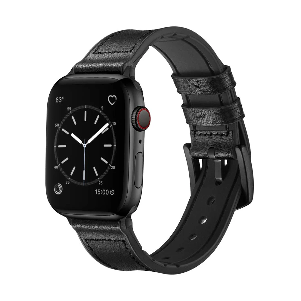 Аксессуары для часов Ремешок для apple watch band 44 мм 40 мм, 42 мм, 38 мм, версия наручных часов iwatch, ремешок 5/4/3/2/1 Силиконовый& Винтаж кожаный браслет