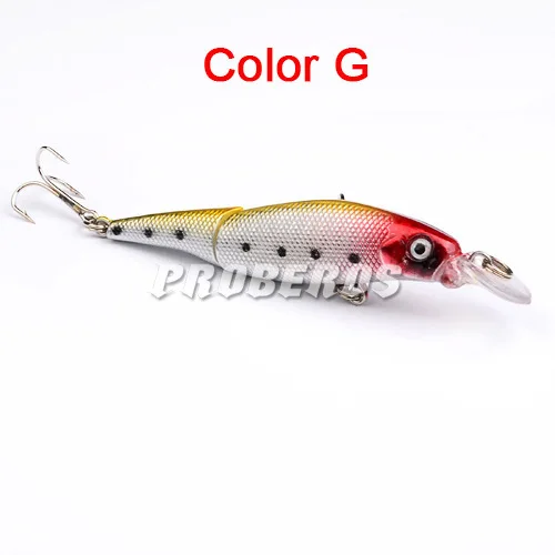 G 1 шт., приманка для рыбалки Minnow, 9,2 см, новинка, приманка Luya, жесткая приманка, 7,5 г, бионическая приманка, Искусственные воблеры, пластиковые рыболовные снасти, двойные крючки - Цвет: G