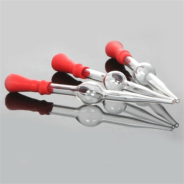 Boule droite en caoutchouc rouge, 10 pièces, Pipette à diluer,  compte-gouttes, longueur 100mm, diamètre 7 ~ 8 mm - AliExpress