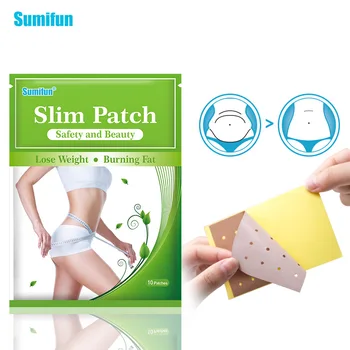 

Sumifun 50pcs/5Bags Slimming Patch Hot Body Slim Patches Slim Navel Stick Diet Products Weight Loss Burning Fat Patches D2149