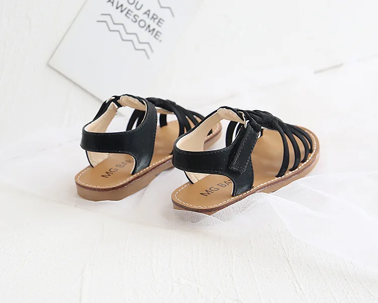 extra wide fit children's shoes Kid girl Sandals toddler Girls flat Sandals girls braid sandals children's sandals near me