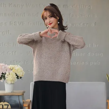 

Korean Style Long Sleeve Winter Autumn Woman Sweater Woman Sweater Knit Pullover Top Female Solid