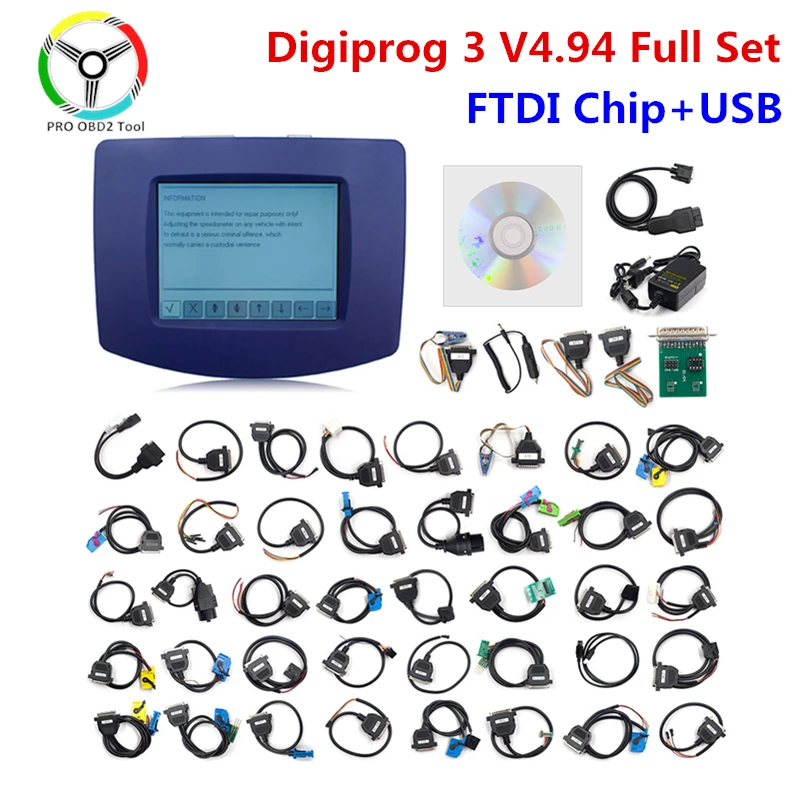 Digiprog3 Full set FTDI Digiprog 3 V4.94 Odo programmer DigiprogIII odo Correct Tool for Many Cars 2020 | Автомобили и мотоциклы