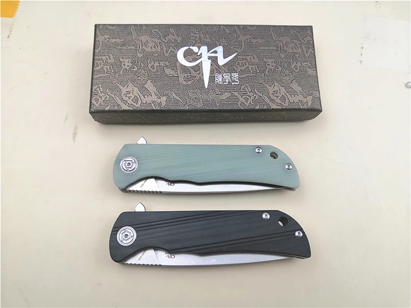 CH CH3001 складной карманный нож D2 лезвие шариковый подшипник Flipper ножи G10 рукоятка