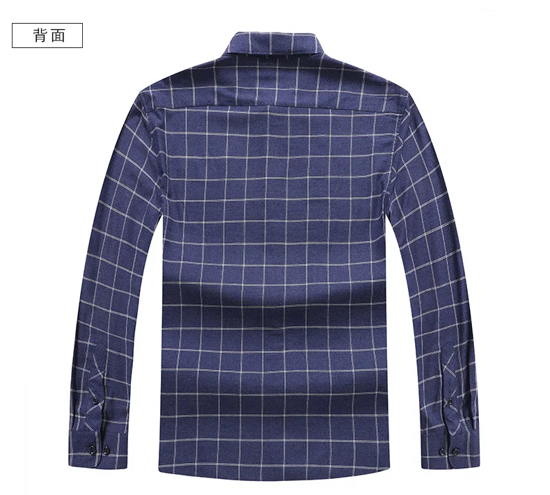 8XL размера плюс Для Мужчин's Стандартный-оксфордская Хлопковое платье Рубашки Solid/плед/рубашка с длинным рукавом в Вертикальную Полоску Рубашка с длинными рукавами с отложным воротником Повседневное футболка