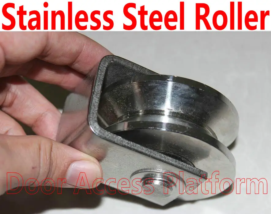 

Gate Roller wheel Stainless Steel Door Opener Automatic door locker Gate Pulley Sliding Operator Gate Opening access security