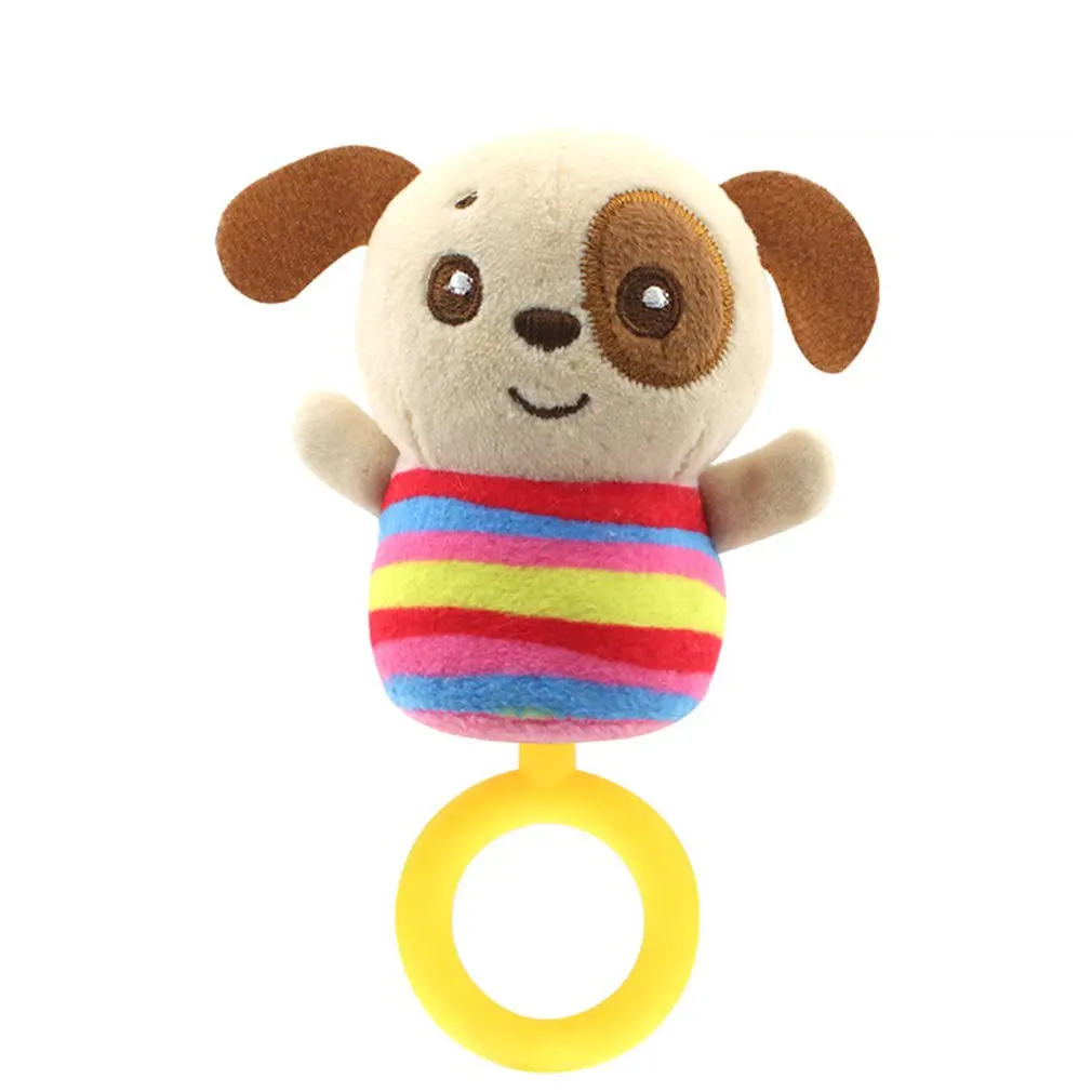 Baby Rattle Plush Toy Marine Animal Car Pendant Crib Bed Hanging Toy Animal Teether Interaction Colorful Early Educational Dolls - Цвет: C1