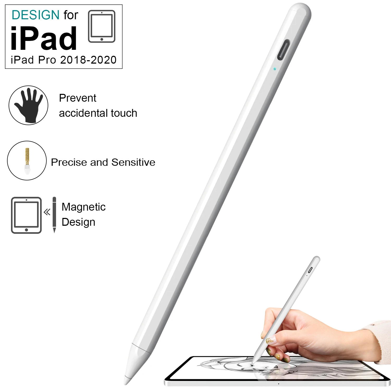 For Apple Pencil Ipad Pen 2 1 For Ipad Pro 11 12 9 2020 2019 Stylus Pen For Ipad Air 3 Mini 5 6 7 10 5 10 2 7 9 Ipad Accessories Game Mouse Pad Large Mouse Padmouse Pad Gaming Aliexpress