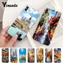 Yinuoda Italy night in venice Transparent Phone Cover Case for iPhone 8 7 6 6S Plus X 10 5 5S SE XR XS XSMAX Coque Shell Fundas