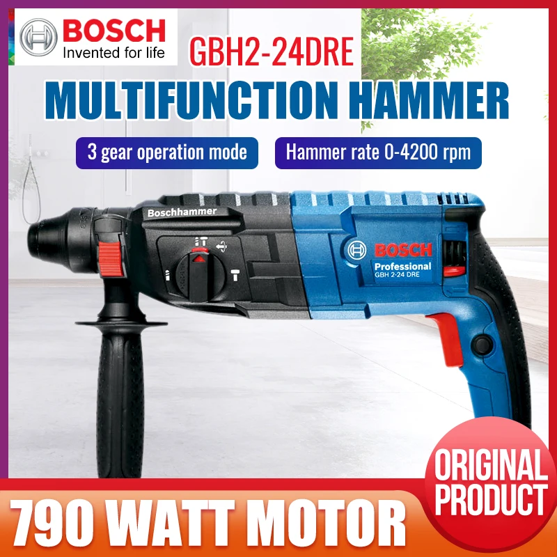 Bosch martillo eléctrico martillo para taladro a alta potencia Multi función y de herramientas eléctricas GBH 2 24DRE/DFR|Martillos eléctricos| - AliExpress