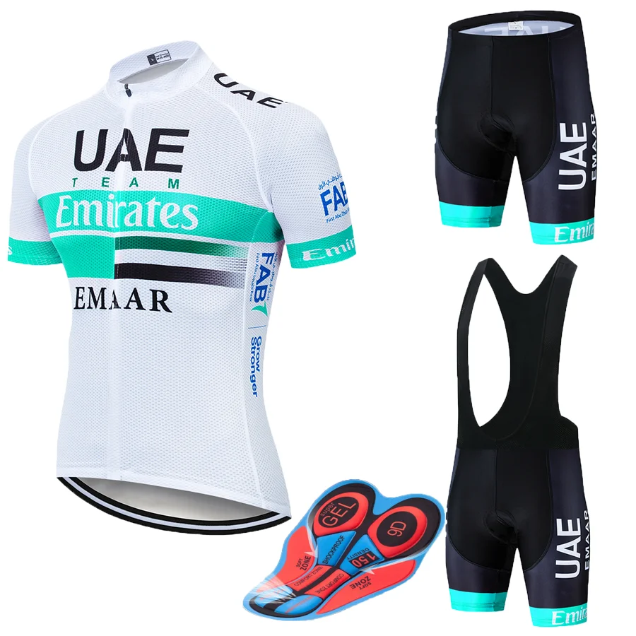Команда ОАЭ PRO Велоспорт Джерси 9D гель велосипед шорты Костюм MTB Ropa Ciclismo мужские летние велосипедный майон culotte одежда