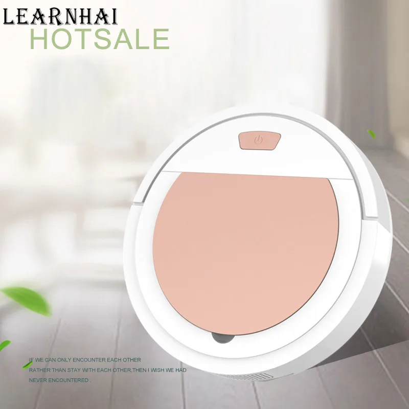LEARNHAI Рождественский подарок мини USB умный подметальный робот-пылесос 1800PA 3 в 1 для дома автоматический подметание пыли стерилизация