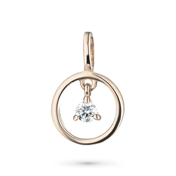 

Suspension of red gold diamond e0201pd05170900