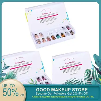 

12pcs/set BB Cream Kit Dermawhite mix serum add foundation for Whitening brightening cosmetic makeup tool