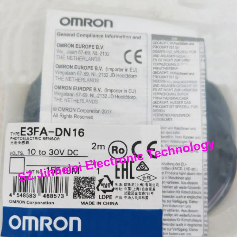 И E3FA-DN16 фотоэлектрический датчик Omron фотоэлектрический переключатель 2 м