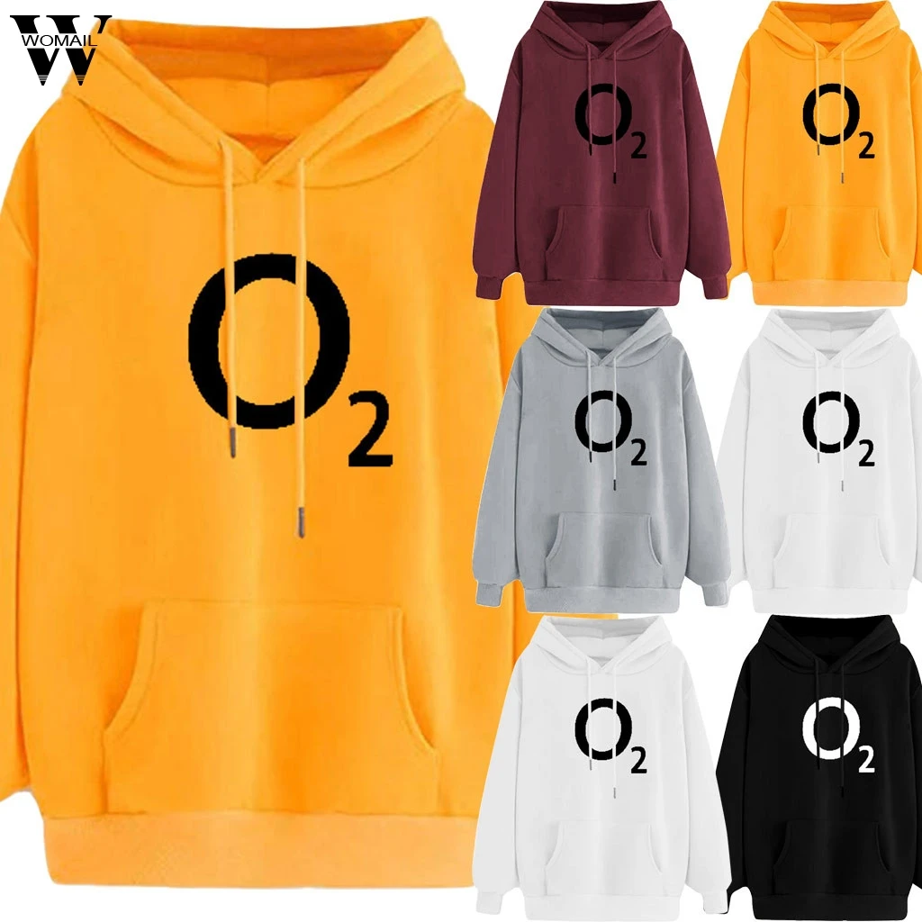 2019 толстовки с принтом O2 Womail женские хлопковые Осенние Зимние Повседневные
