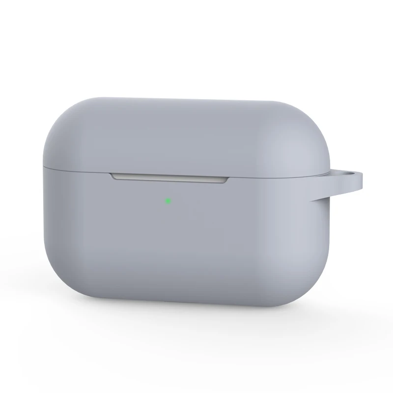 IKSNAIL силиконовый чехол для Airpods Pro, чехол, беспроводной Bluetooth для Apple Airpods Pro, чехол, чехол для наушников, чехол для Air Pods pro 3 - Цвет: Grey