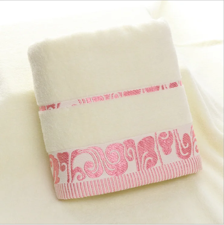 pink 0369 качественное банное полотенце для взрослых, хлопок, 70X140 см, Xiangyun жаккард, разбитое хлопковое повседневное супер впитывающее полотенце - Цвет: pink