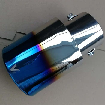 

VESTA Exhaust Pipe Chrome Bake Blue Car Rear Exhaust Pipe Tail Muffler For LADA Vesta 2015-2018