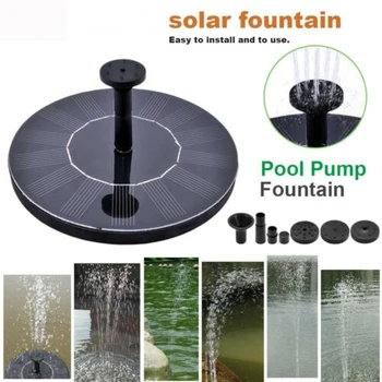 

1.0W 16x16cm Solar Water Panel Power Pump Fountain Set Pond Garden Power Panel Kit Pool Watering Submersible